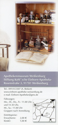 Apothekenmuseum Weissenburg    () 